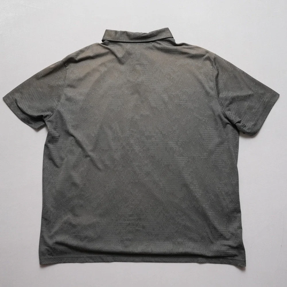 Adidas Primegreen Polo Shirt Mens 3XL Grey‎ Geometric Golf Athleisure